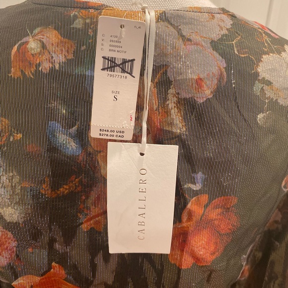 New Anthropologie Caballero Deep V-Neck Maxi Dress size S - Picture 14 of 15